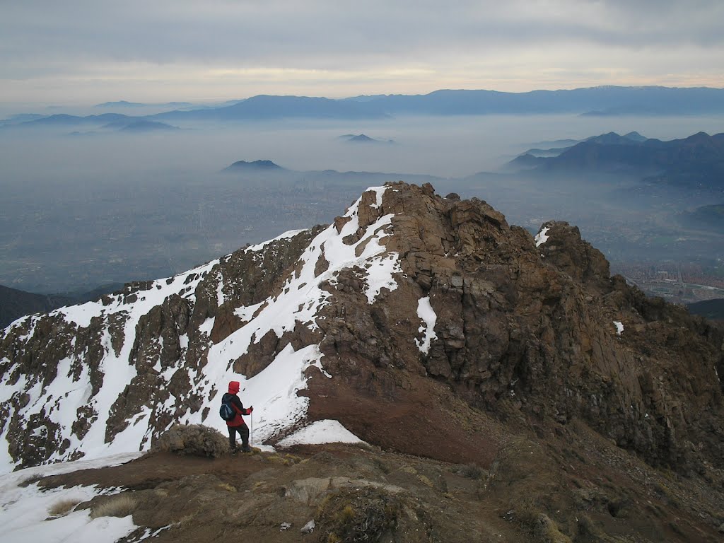 Santiago desde el cerro Provincia by Juan Francisco Bustos