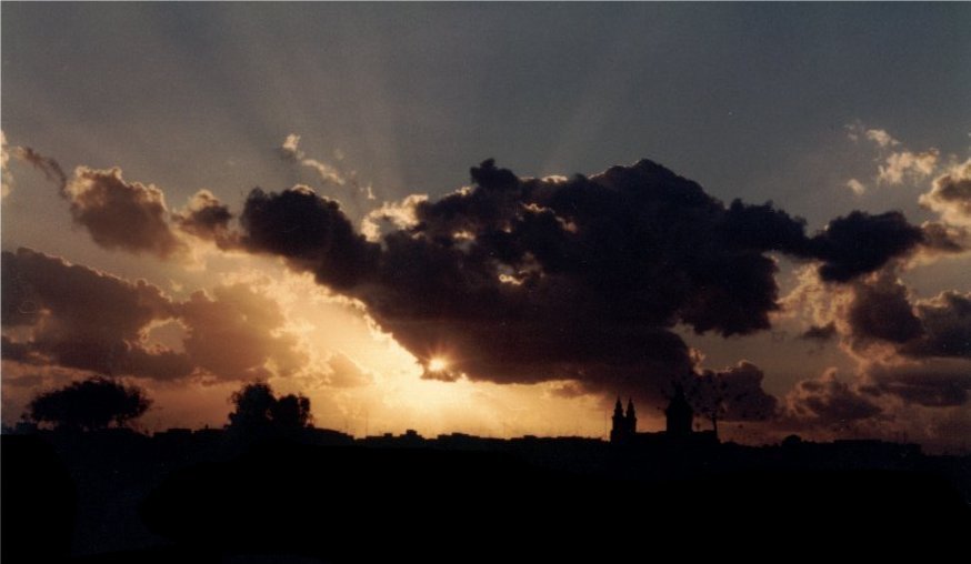 Luqa sunset, Malta by tfar1959