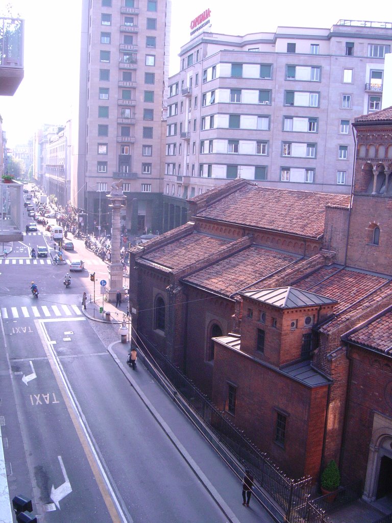 Scorcio corso Monforte verso la chiesa di Sant'Agostino by concertodisogni