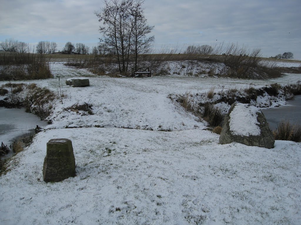 Sø ved Liselund by Ejlif Pedersen