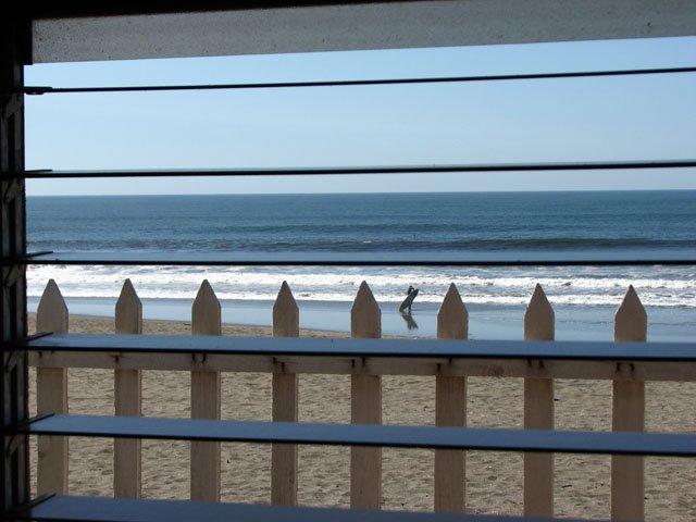 View from cabanas, Oasis hostel Surfer Playa Las Penitas Nicaragua by snorth