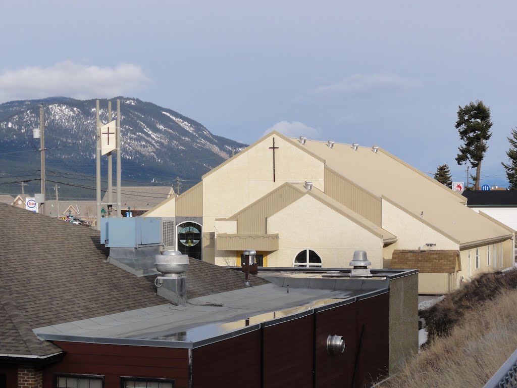 Chatolic church in Radium Village March 2012. by Tony Sterl