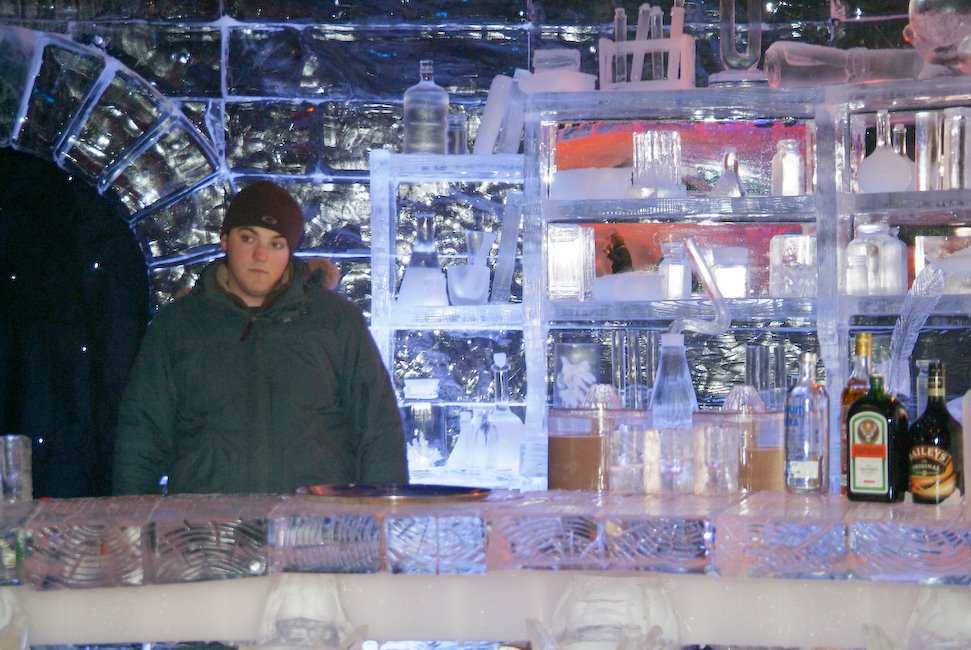 Worlds Coldest bar, Ice Sculptures Exhibition, Brugge by Derek Haden