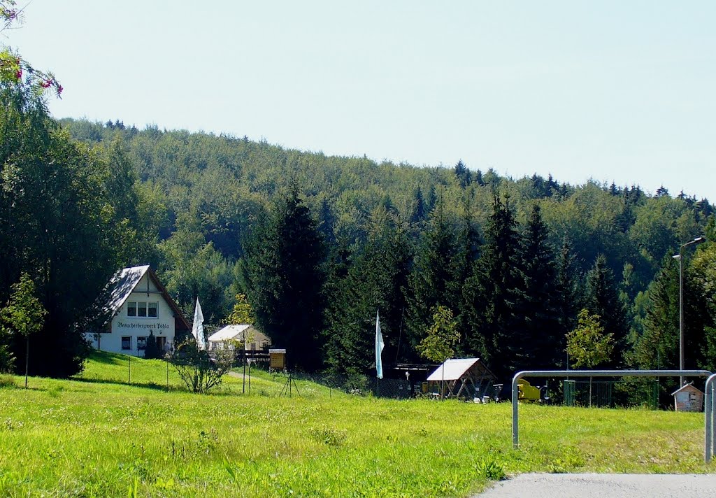 Schwarzenberg OT Pöhla - Blick zum Besucherbergwerk Pöhla by Thomas Eichler