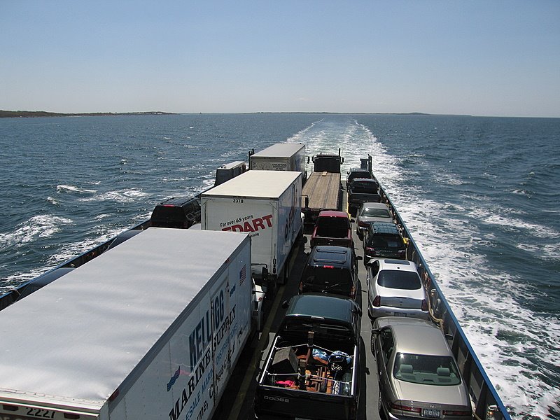 Ferry - leaving Orient Point NY for New London CT by Andy Goss