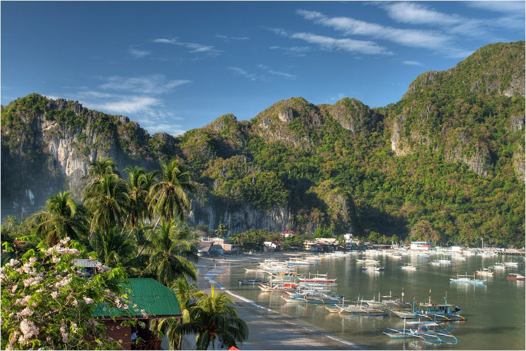 View from rooftop of El Nido Beach Hotel by Tuderna