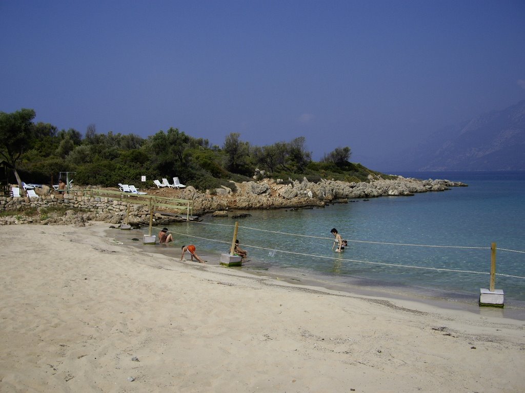 Sand on the cleopatra's beach by Jean Raven