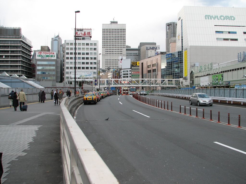 2008.01.01 新宿陸橋より西方向 Shinjuku Overpass (westerly direction) by 大塚スバル