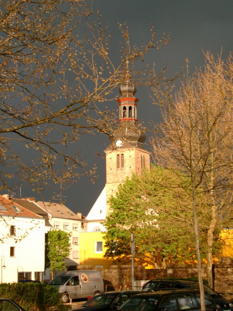 alte ev. Kirch im Gewitter 2003 by esfritzje