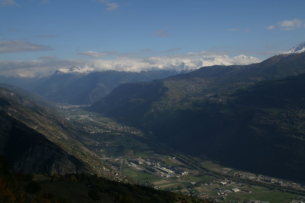 Aussicht auf Rohnetal Gampel by Riedbach