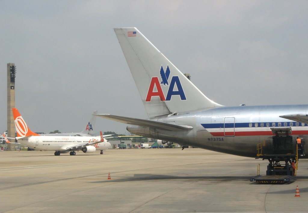 G3 738 (PR-GTC), AA 763 (N7375A), AA 763 - Rio de Janeiro-Galeão (GIG), RJ, Brasil. by André Bonacin