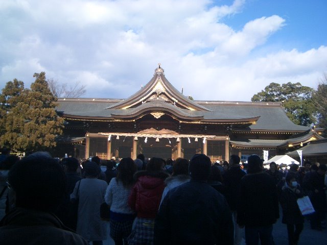 New Year Samukawa Jinja by pyoipyoi