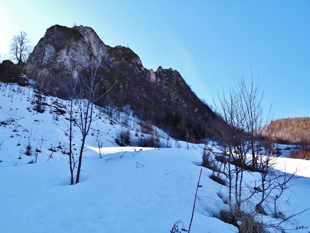 Skalné bralo nad obcou Lednica by < JOKO >