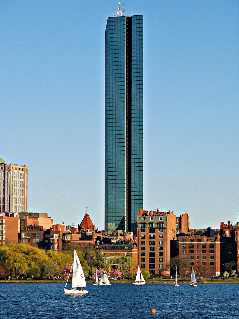 Hancock Building over the Charles River by Konstantin Khrapko