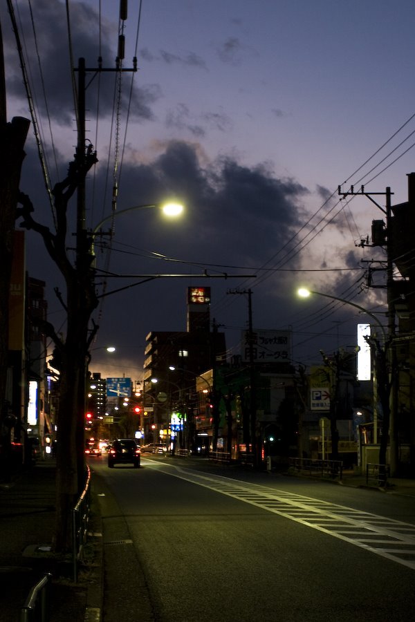 View of the Hoya-Shindo crossing in Nishi-Tokyo city（保谷新道交差点付近） by urapyon