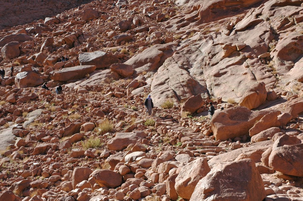 Descending from Mt. Sinai by kluke