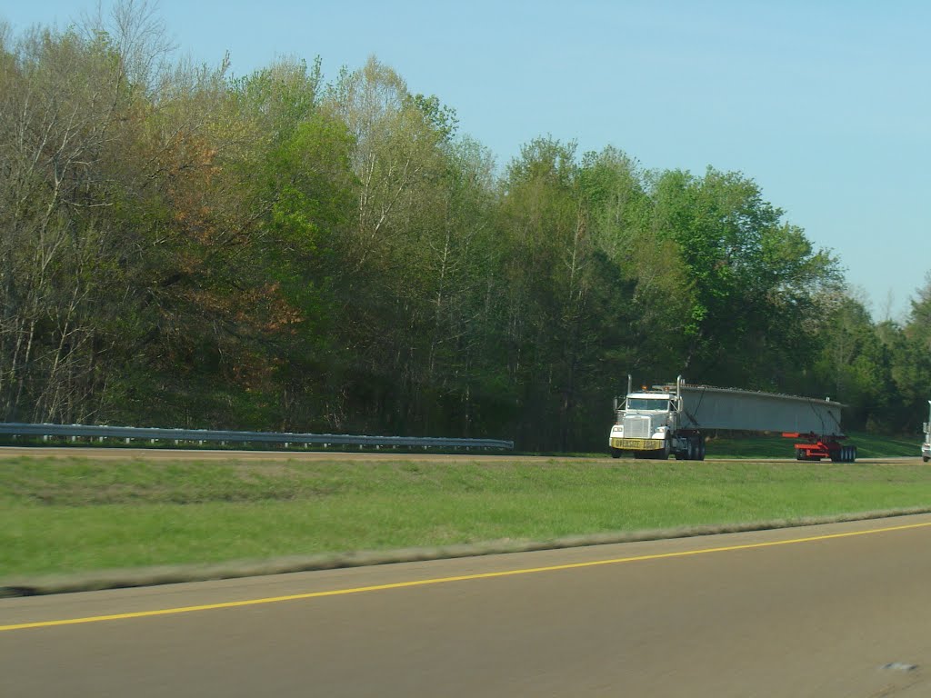 Piece of a bridge on i-40 by paepens