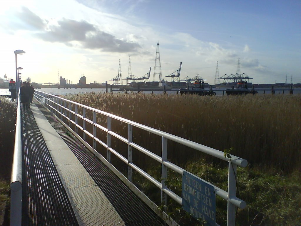 Stijger overzetboot naar Doel, te Lillo by Barning frank