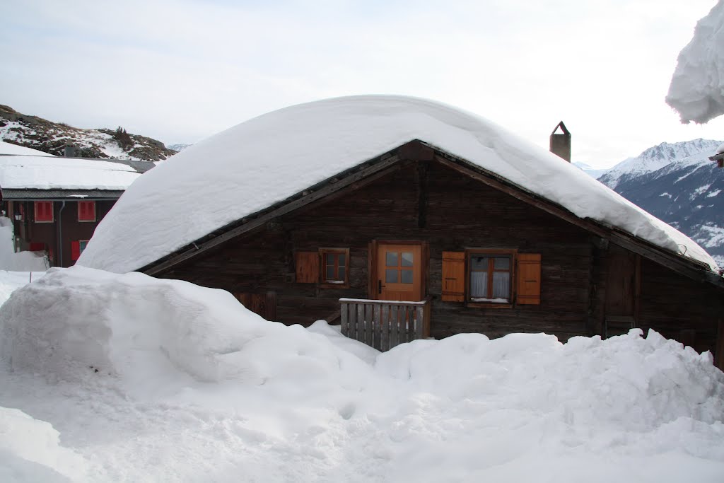 Jeizinen - fortes chutes de neige en janvier by Charly-G. Arbellay