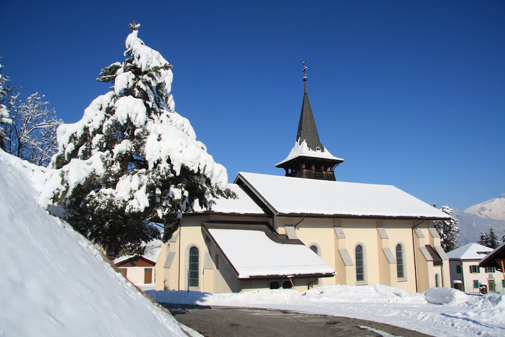 Revereulaz - Eglise dans le tournant by Charly-G. Arbellay