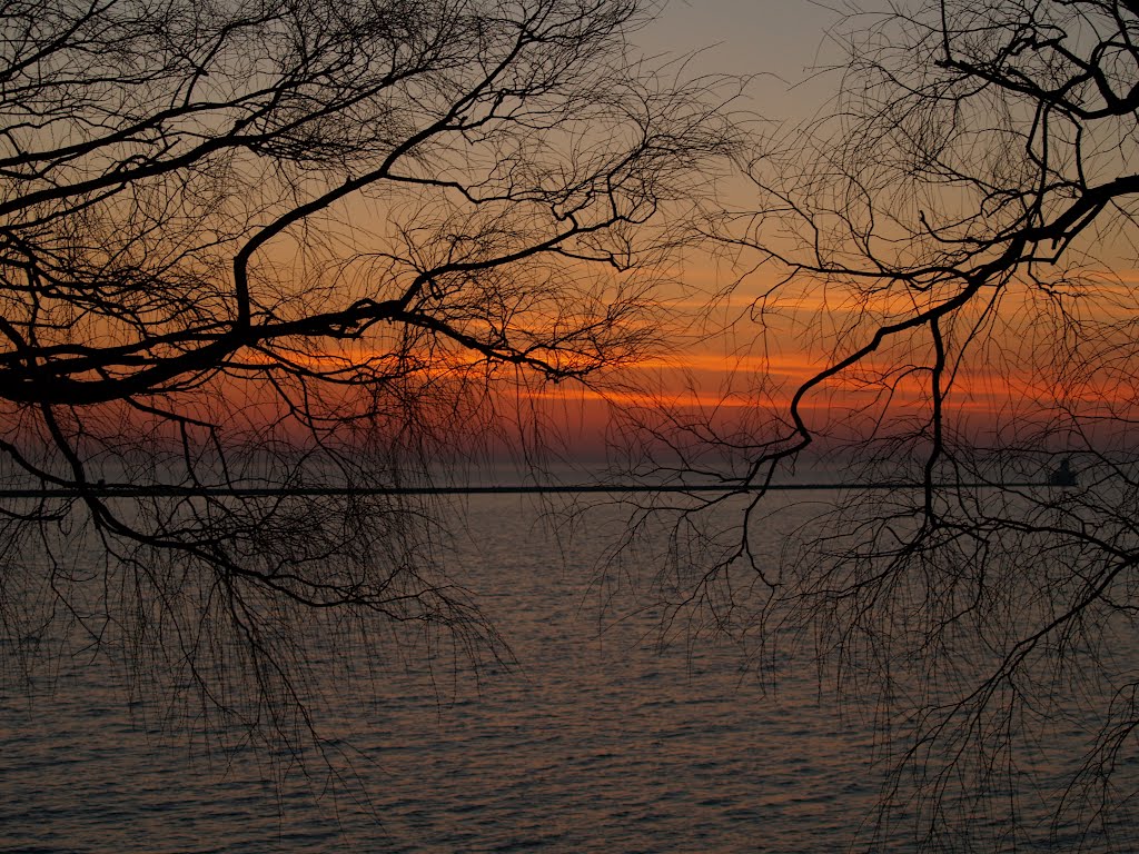 Lake Huron Evening Colours by sapurcell