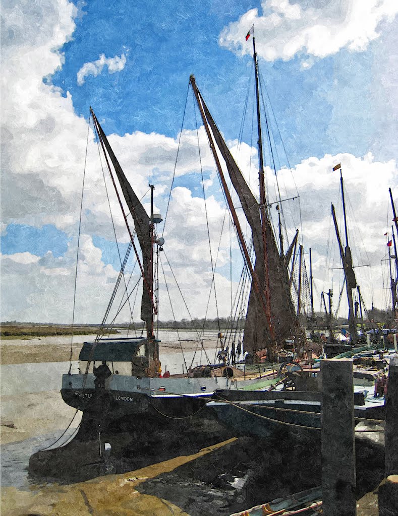 Thames Barge at Maldon by Chris Seager