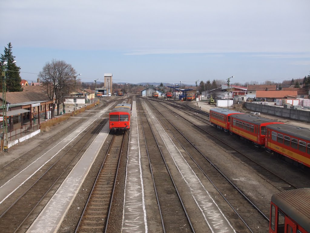 Balassagyarmat Railway Station. by Rados László Tamás