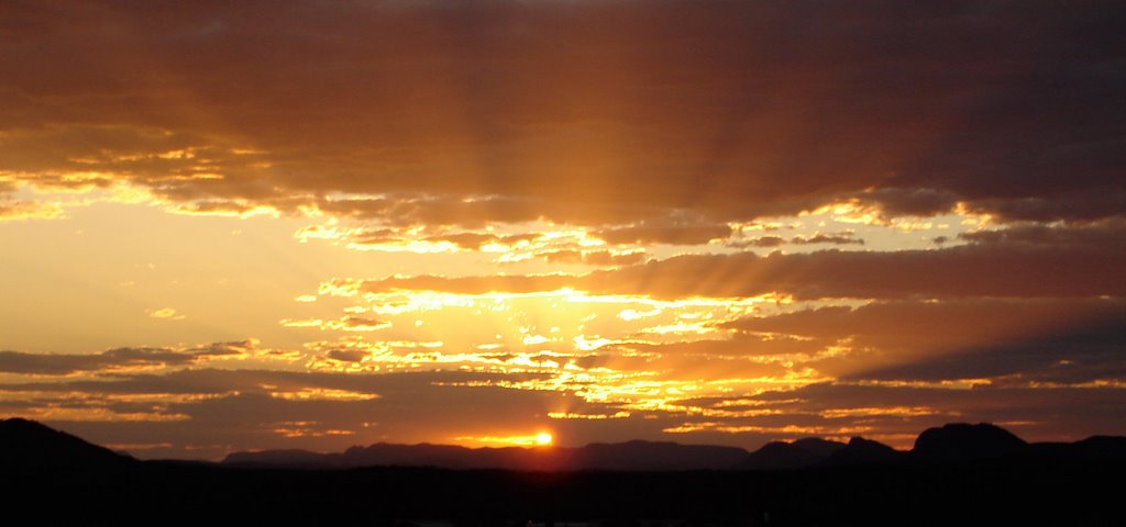 Sunset over the ranges by rehali