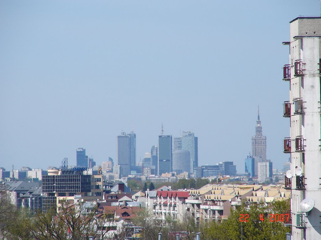 Widok na Centrum Warszawy by wgaik