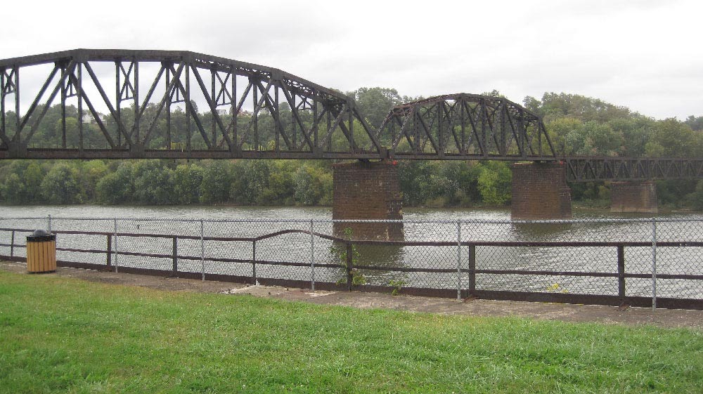 Railroad Bridge at the Pump House by pyrotopia