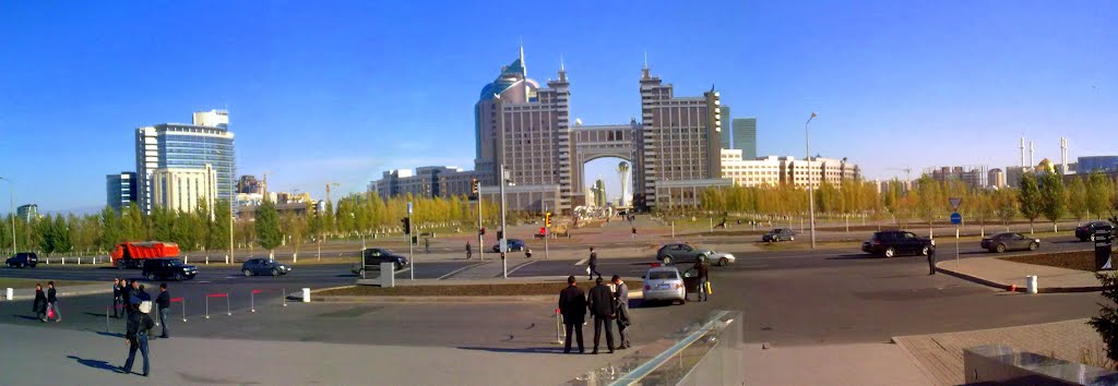 Panoramic photo of Astana, Kazakhstan by Sergey Daulenov