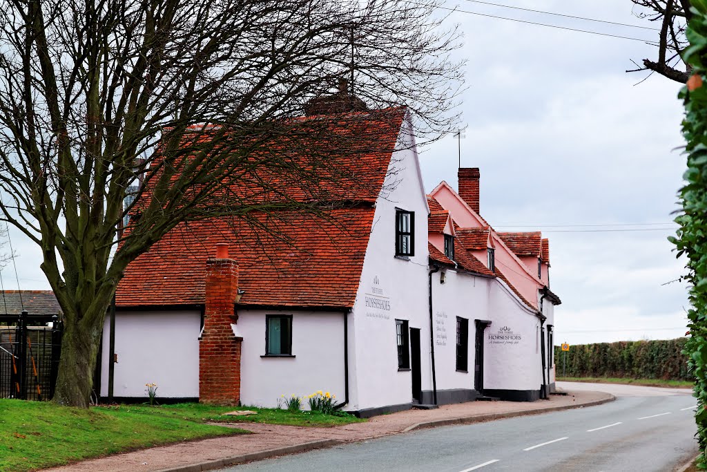 The Three Horseshoes pub & restaurant, Fordham, Essex, Mar 2012 by keithb