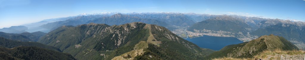 Panorama 180° ovest Tamaro by -Sergio-