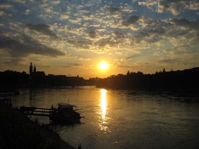 Basel sunset by The Globetrotter