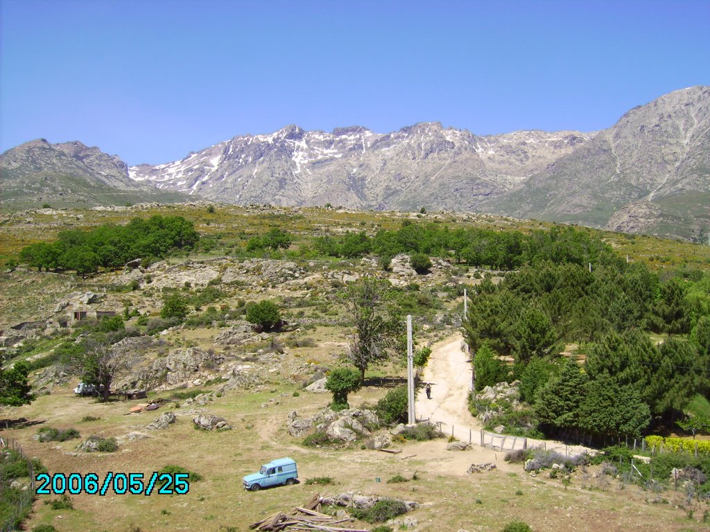 Korsika -Landschaften-Monte Cinto von Lozzi aus gesehen by Peter Meier