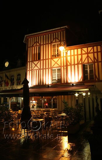 Old hotel in Honfleur by Katarzyna MAZUROWSKA…