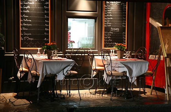 Restaurant in Honfleur by Katarzyna MAZUROWSKA…