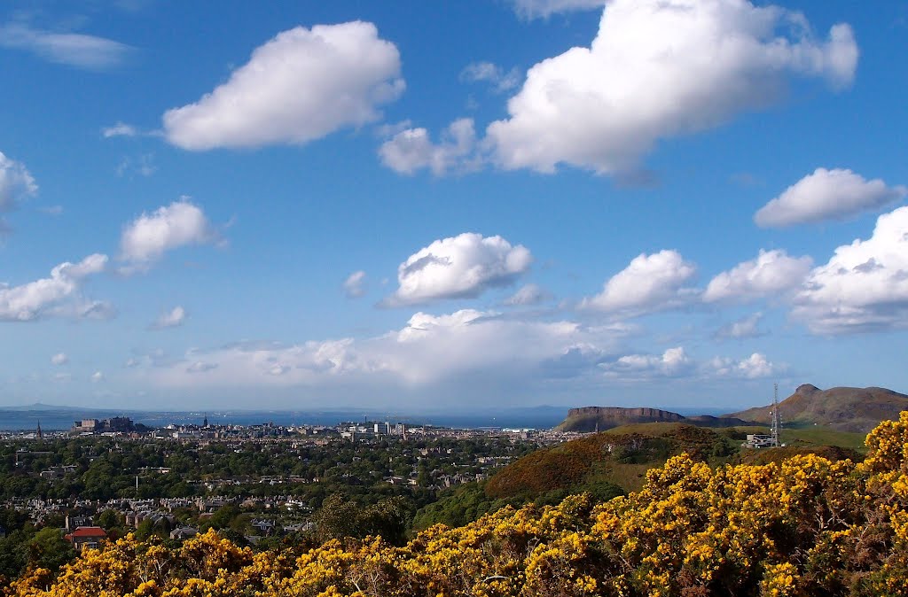 EDINBURGH : View from Braid Hills (looking N.) by Chris. H.