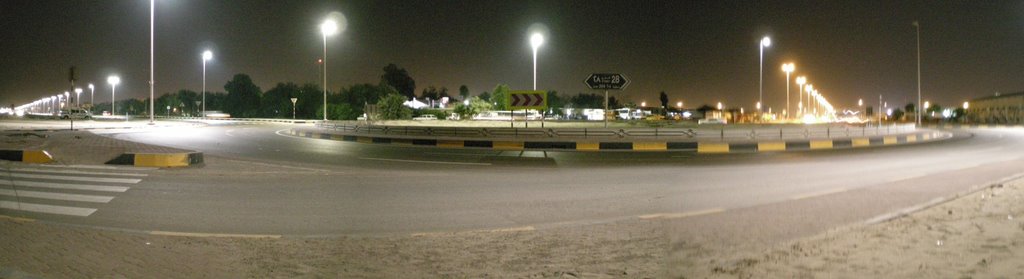 New Mussaffa - Fatima Market Rournd About - Night View by Jhani