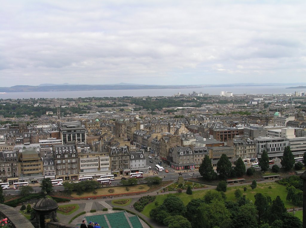 Edinburgh, Scotland. View from Castle. by IvanA