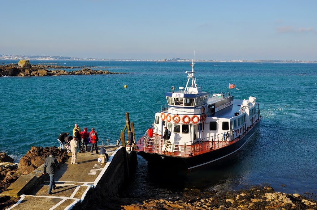 Landing on Herm Island by Bartolomeo Gorgoglione