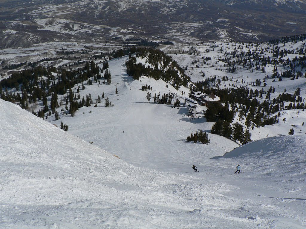 Top of Mens' Olympic Downhill Course at Snowbasin by Wacek Komornicki