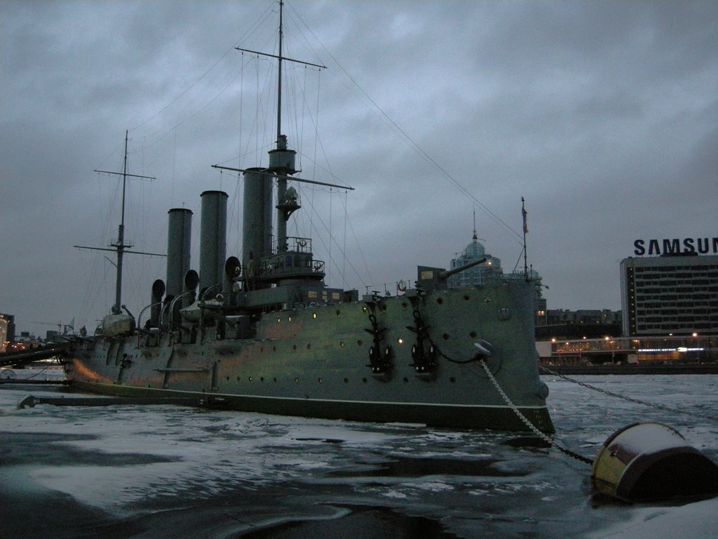 Cruiser AURORA, the simbol of the 1917 y. Great October Socialist Revolution / Крейсер АВРОРА - символ Великой Октябрьской Социалистической революции 1917 года by passat.EE