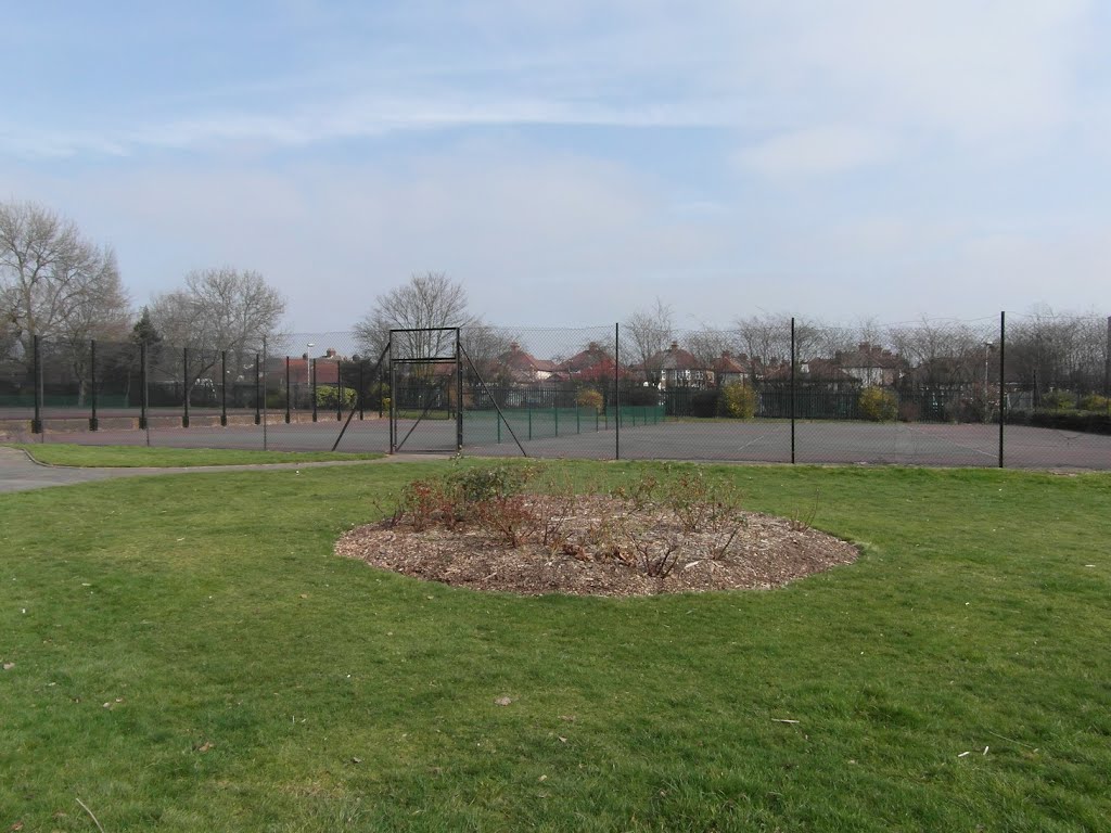 St Chad's Park tennis courts by Shimmerxxx