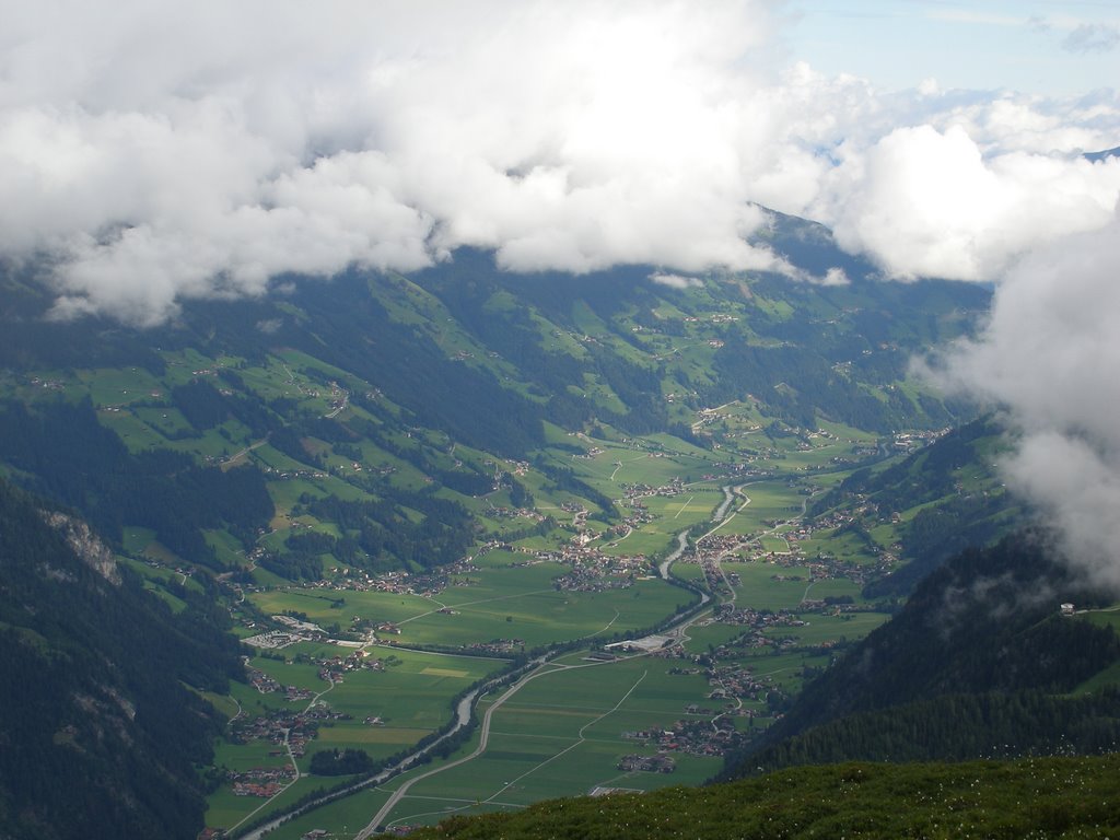 Looking down into the ziller valley by wendyemlyn