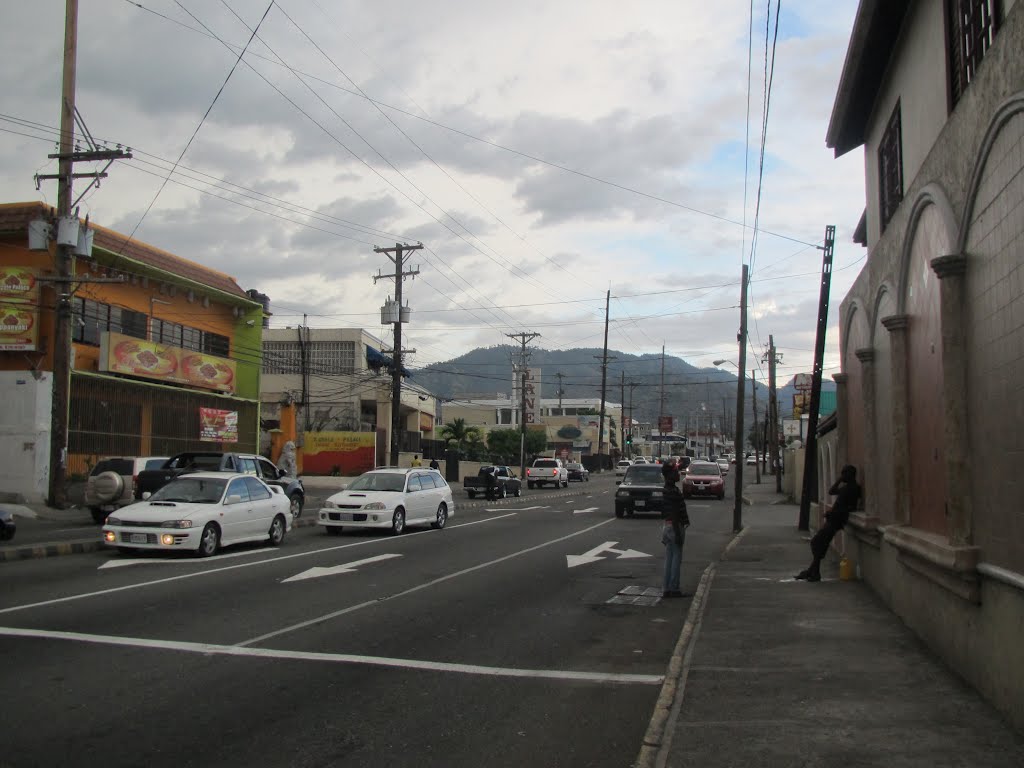 Looking up the Old Hope Road from Matilda's Corner, Liguanea by anton t