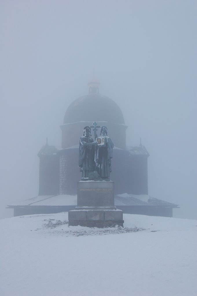 Cyril a Metoděj na Radhošti by Jura Hradil