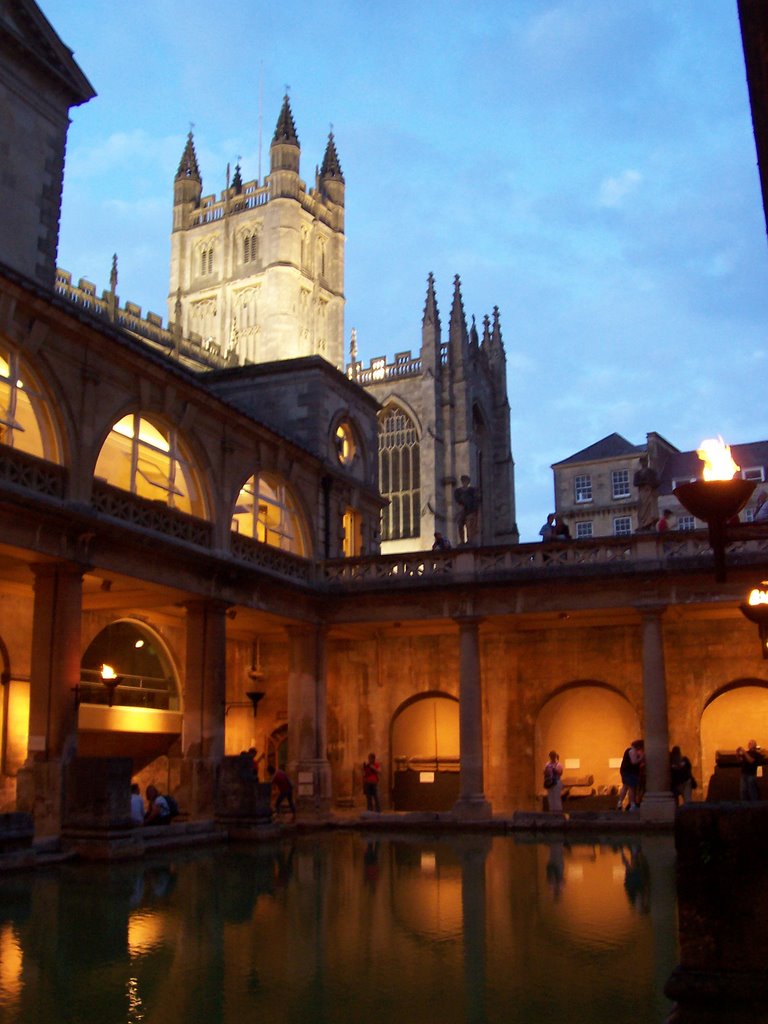 Bath (Roman Baths) by Yvette