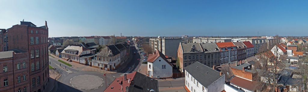 Burg, Kreuzungsbereich Magdeburger Straße, Magdeburger Chaussee, August- Bebel-Straße und Gartenstraße by minka1991