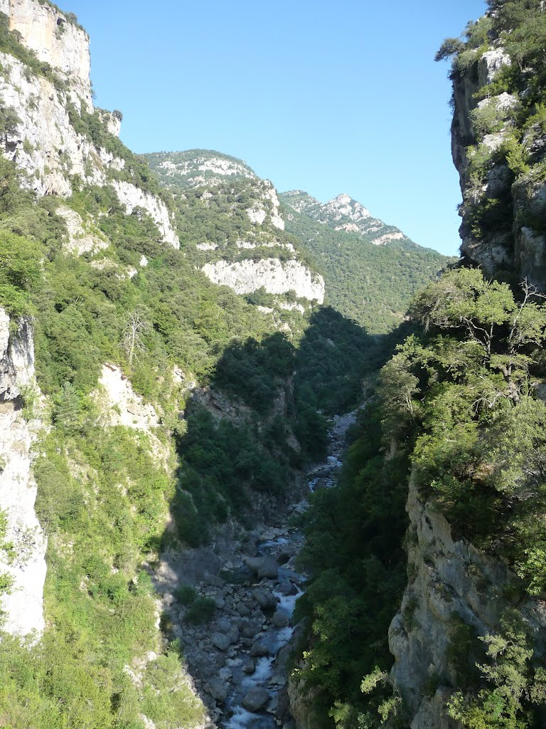 View from road Escalona - Sarvisé, Pyrenees (Spain), summer 2010 by rdaniel